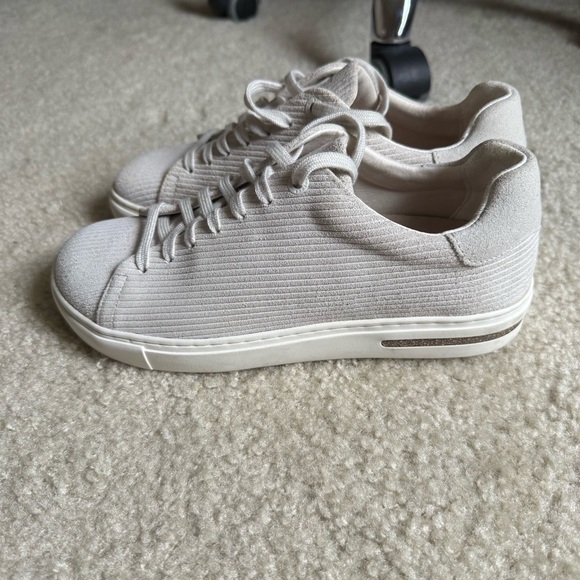 Birkenstock Bend Low Suede and Canvas Sneakers in Whale Gray Size 37/US6.5 - Picture 1 of 8